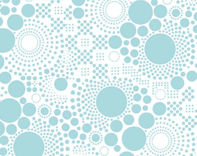 Fabric / Hipsters / Pop Aqua / Aqua Circles / Apparel Fabric / Quilting Fabric / from Riley Blake  C521-04