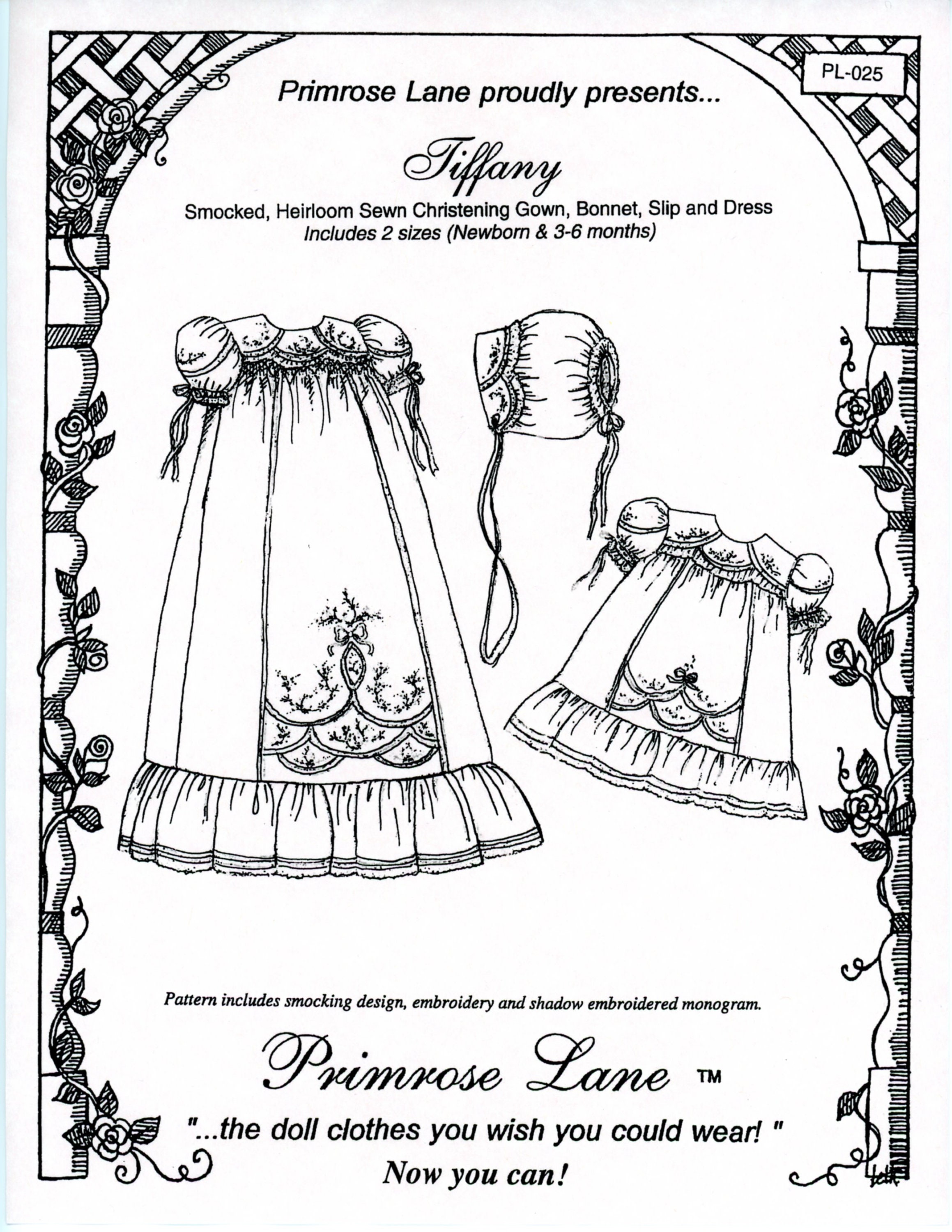 panel gown pattern