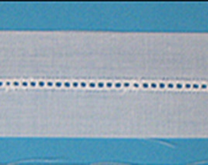 Entredeux / Baby Entredeux / White / Embroidered Edging