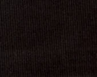 Corduroy Fabric / Black Corduroy / Fine Wale Corduroy /Baby Wale Corduroy / 54" wide /  by Fabric Finders