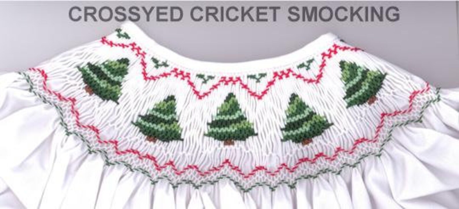 Smocking Plates / Picture Smocking /perfect Christmas Trees / Etsy
