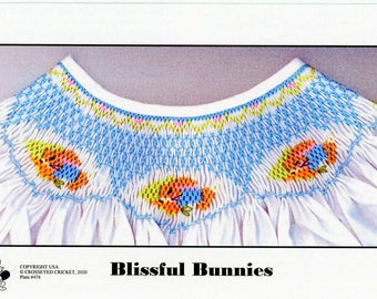 Easter Smocking Plates / Blissful Bunnies / Smocking /Smocked Dress / Smocked Bishop / Smocked Rompe / CEC Smocking Plates/474