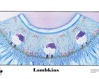 Easter Smocking Plates / Lambkins / Smocking /Smocked Dress / Smocked Bishop / Smocked Romper / Smocking Plate / CEC Smocking Plates