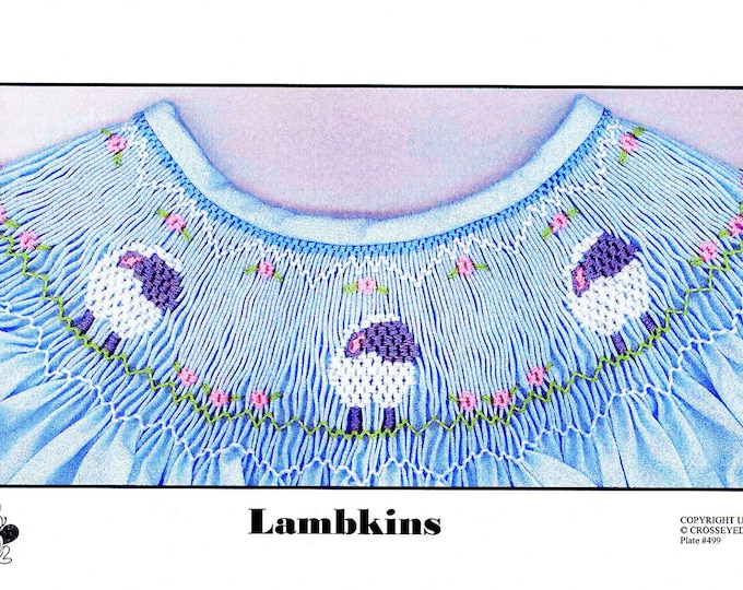 Easter Smocking Plates / Lambkins / Smocking /Smocked Dress / Smocked Bishop / Smocked Romper / Smocking Plate / CEC Smocking Plates