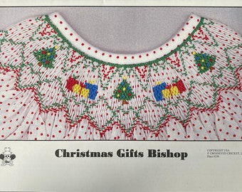 Christmas Smocking Plates / Smocked Dress / Stacked Smocking Design / Christmas Dress / Smocked Romper / Smocking / Christmas Gifts / CEC