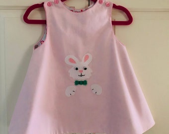 Easter Jumper Kit.  Contains fabric, appliqué and buttons.  Easy Easter Outfit.