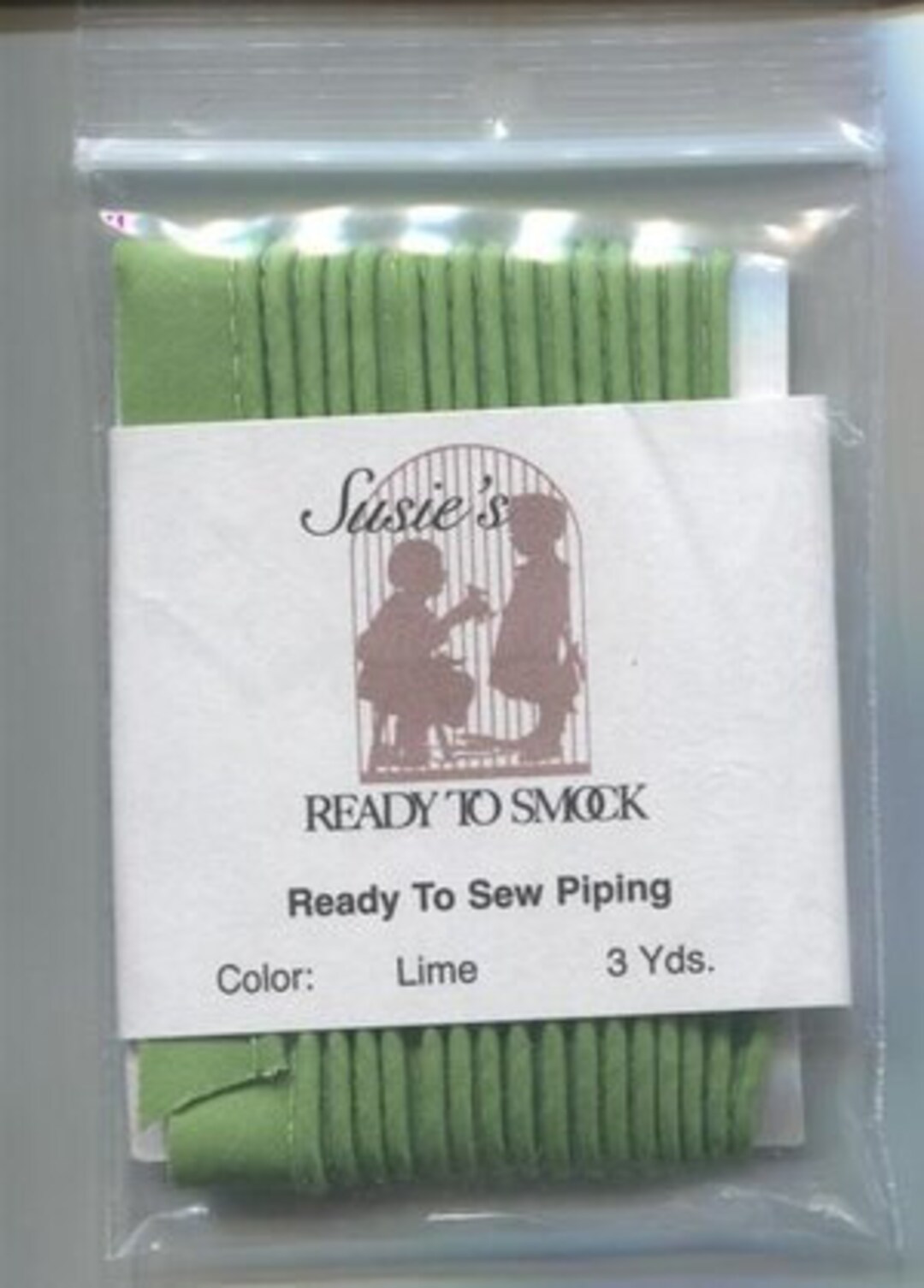 Mini Piping / 3 Yard Package /lime / Piping for Childrens Clothes
