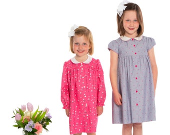 Childrens Corner Pattern / Ruthie Pattern / Classic Yoke Dress Pattern /   Button Front / Short Sleeves / Long Sleeves / Cap Sleeves / 282