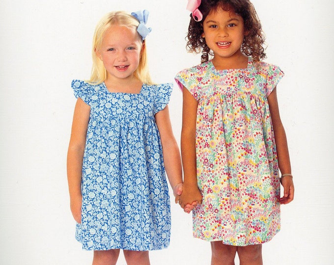 Childrens Corner Pattern / Ava / Classic Dress / Angel Sleeve / Sleeveless / Capped Sleeve / Playdress / by Childrens Corner  316