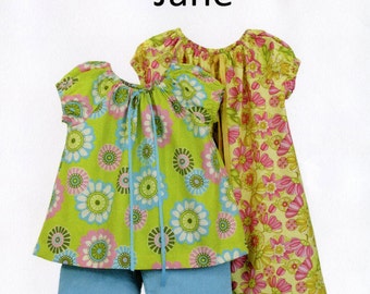 Childrens Corner Pattern / Peasant Style Dress Pattern /  Top and Pants Pattern / Jane Pattern / Children's Corner  #283 Jane