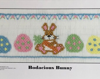 Easter Smocking Plates /Smocking /Smocked Dress / Easter Outfit / Smocked Romper / Smocking Plate / Bodacious Bunny / CEC Smocking Plates