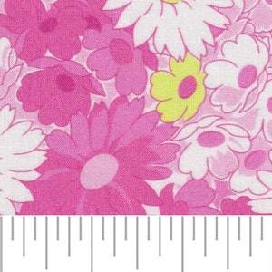 Fabric / Flower Print / Pink Flowers / Smocking Fabric / Dress Fabric / Quilt Fabric /  100% Cotton / 60" W / FF 2370