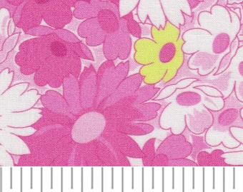 Fabric / Flower Print / Pink Flowers / Smocking Fabric / Dress Fabric / Quilt Fabric /  100% Cotton / 60" W / FF 2370