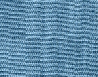 Denim Fabric /Poly Cotton Denim: Indigo. / Pants Fabric / Skirt / Overalls / 60″ width / 65 cotton / 35 polyester denim. / Fabric Finders