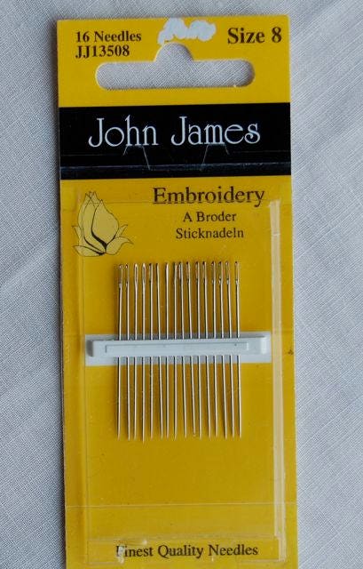 Hand Sewing Needles / Smocking Needles / 8 Crewel Needles / 5 Crewel ...