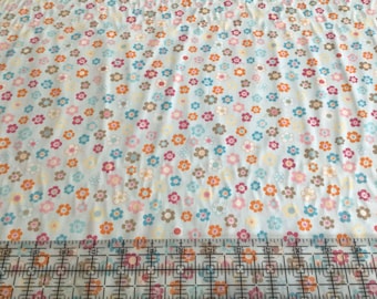 Fabric / Flower Print / Small Flowers / Smocking Fabric / Dress Fabric / Quilt Fabric /  100% Cotton / 60" W / FF 1086