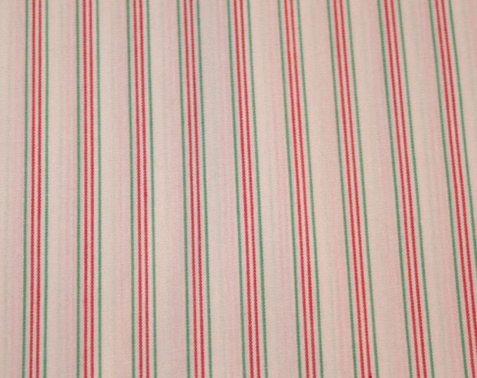 Christmas / Classic Christmas Stripe / Christmas Fabric / Stripe Fabric / Red & Green Fabric /  Noel from Nashville Cotton