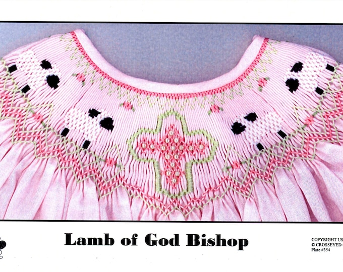 Smocking Plates / Lamb Of God Bishop / Smocked Bishop Dress / Smocked Dress / Smocked Romper / CEC Smocking Plates