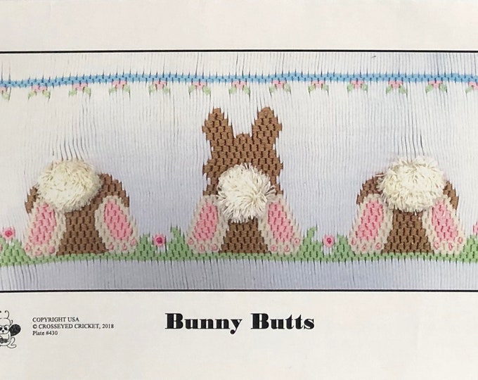 Easter Smocking Plates / Bunny Butts / Smocking /Smocked Dress / Easter Outfit / Smocked Romper / Smocking Plate / CEC Smocking Plates