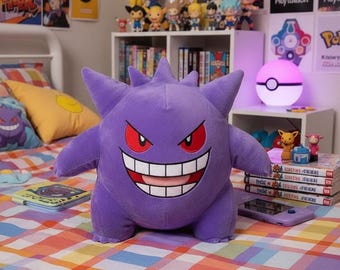 Gengar knuffel | Pokémon-knuffel | Zachtpaarse knuffelvriend