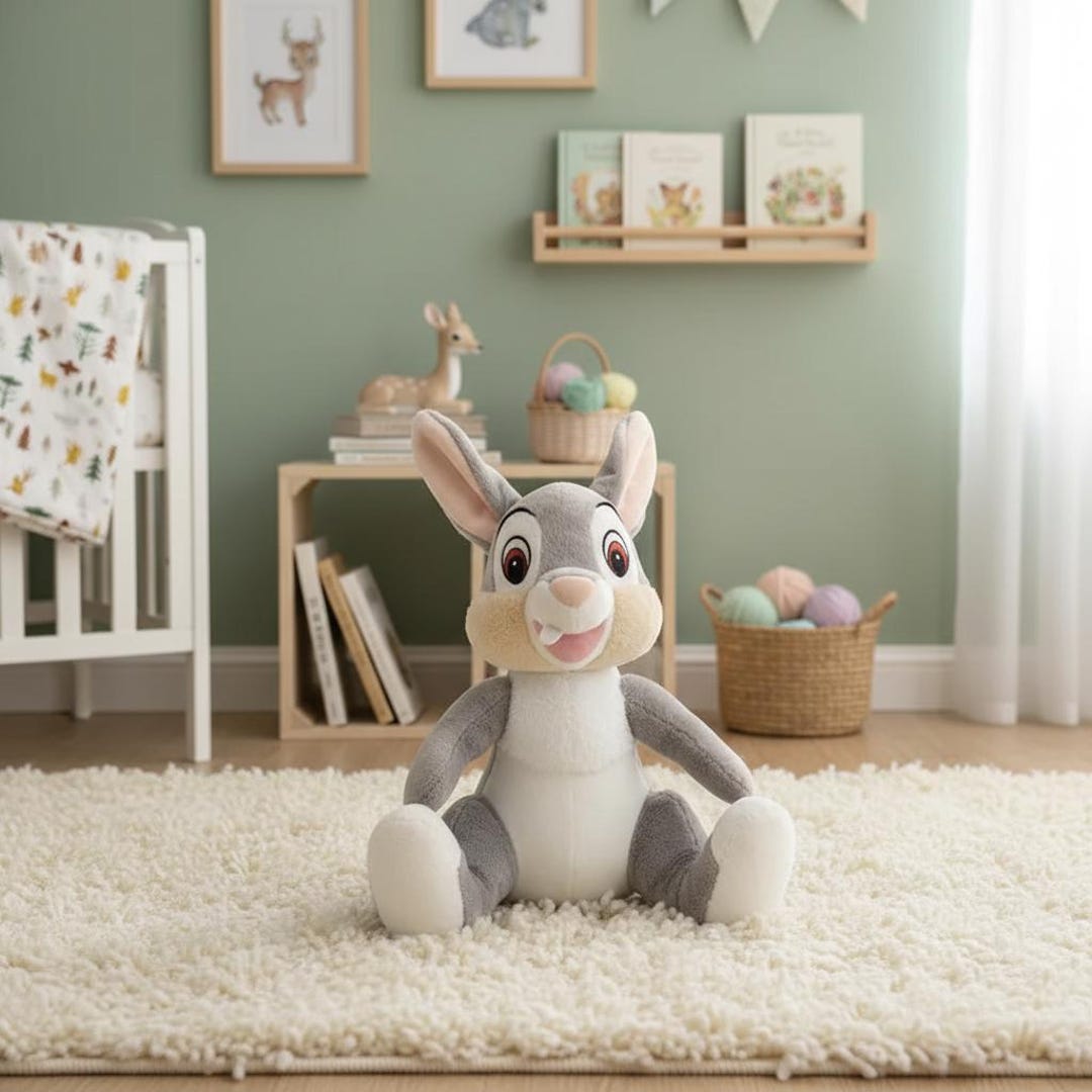 Thumper Plush Toy | Disney Rabbit Stuffed Animal | Soft Cuddly Nursery ...