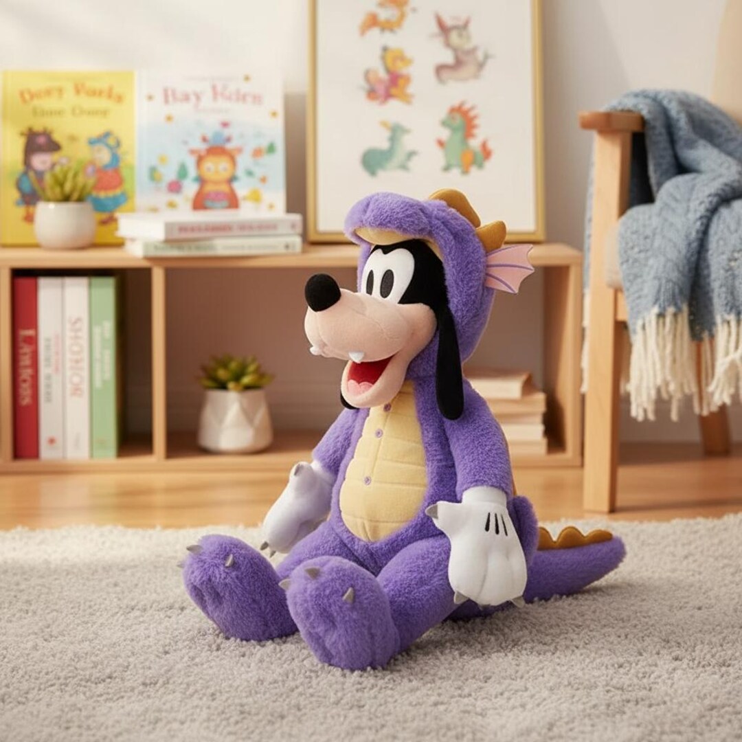 Goofy Exploding Dragon Goofy Dragon Costume Plush | Disney Character Stuffed Animal | Kids ...
