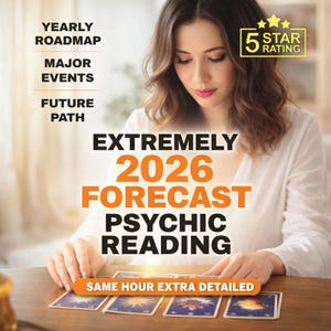 2026 Psychic Reading, Clairvoyant Spiritual Roadmap, Love Career Money Insight (Same Hour Delivery)