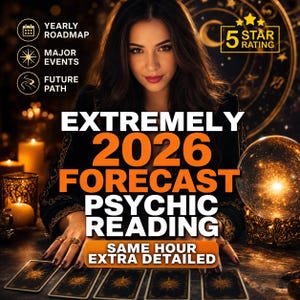 2026 Psychic Reading, Clairvoyant Spiritual Roadmap, Love Career Money Insight (Same Hour Delivery)