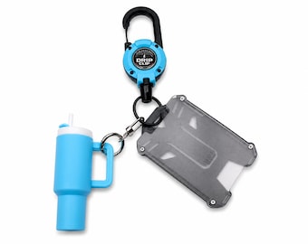 Badge Reel ID Holder Lip Balm Keychain Set | Work Essentials Organization Kit