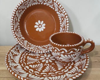 Handmade Talavera Dinnerware Set with 3 Piece