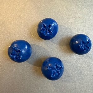 Blueberry Magnets- Set of 2 - handcrafted food magnet - fun kitchen decor for foodies