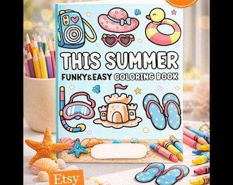 Libro para colorear "Dulces vibraciones veraniegas": ¡82 divertidas láminas para imprimir!