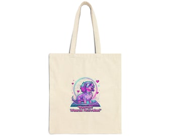 Bolso de mano con diseño de cachorro Y2K / Accesorio de lona con estilo retro kawaii inspirado en internet