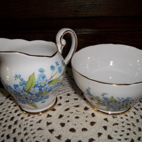 Royal Standard Fine Bone China Cream and Sugar Bowls made in England