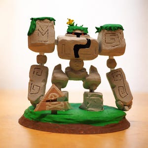 MapleStory Classic Release Gift - MapleStory Golem Figurine - Hand Painted 3D Printed Sculpture