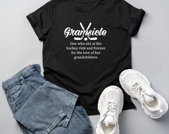 Gramsicle Hockey Short Sleeve or Long Sleeve T-shirt  - S-2XL.  Mimisicle, Auntsicle, Hockey Grandma, hockey mimi, gift for grandma