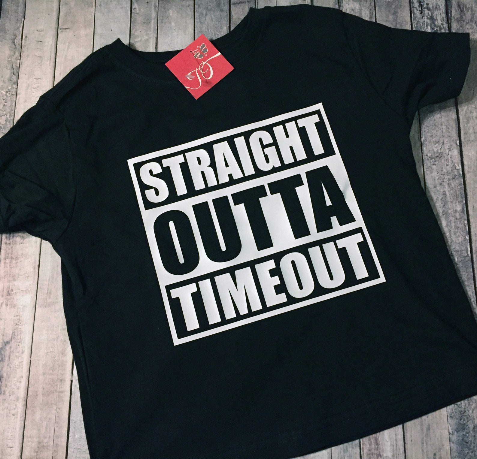 Custom Printed Toddler Straight Outta Timeout Tshirt Free Etsy