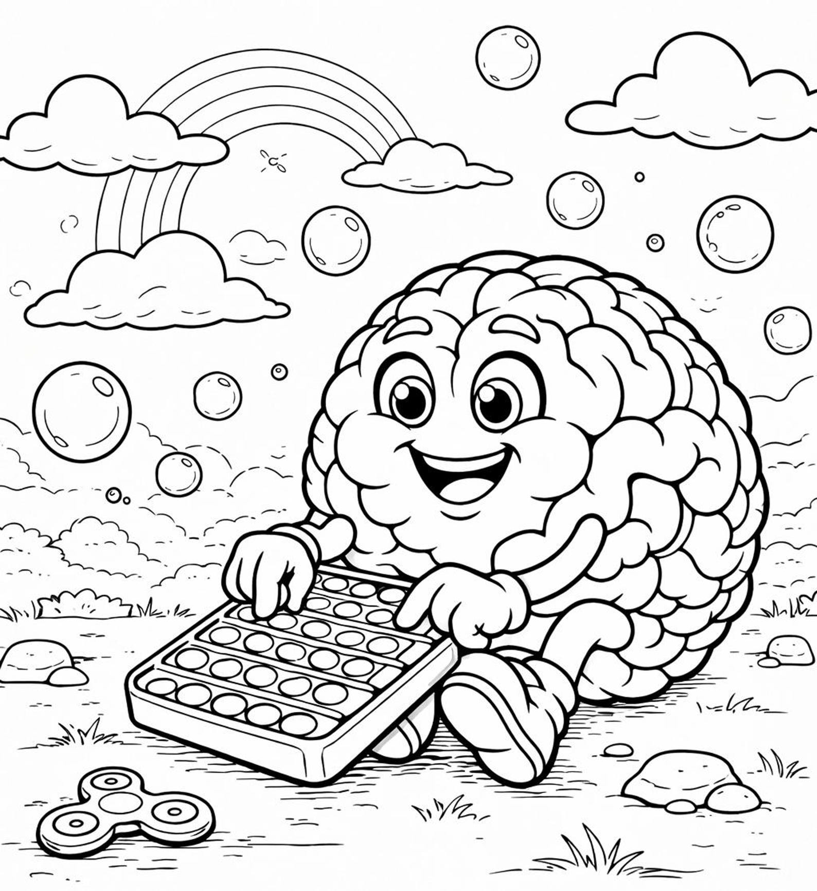Brain on the Spectrum: A Calming Coloring Book for Kids on the Spectrum ...