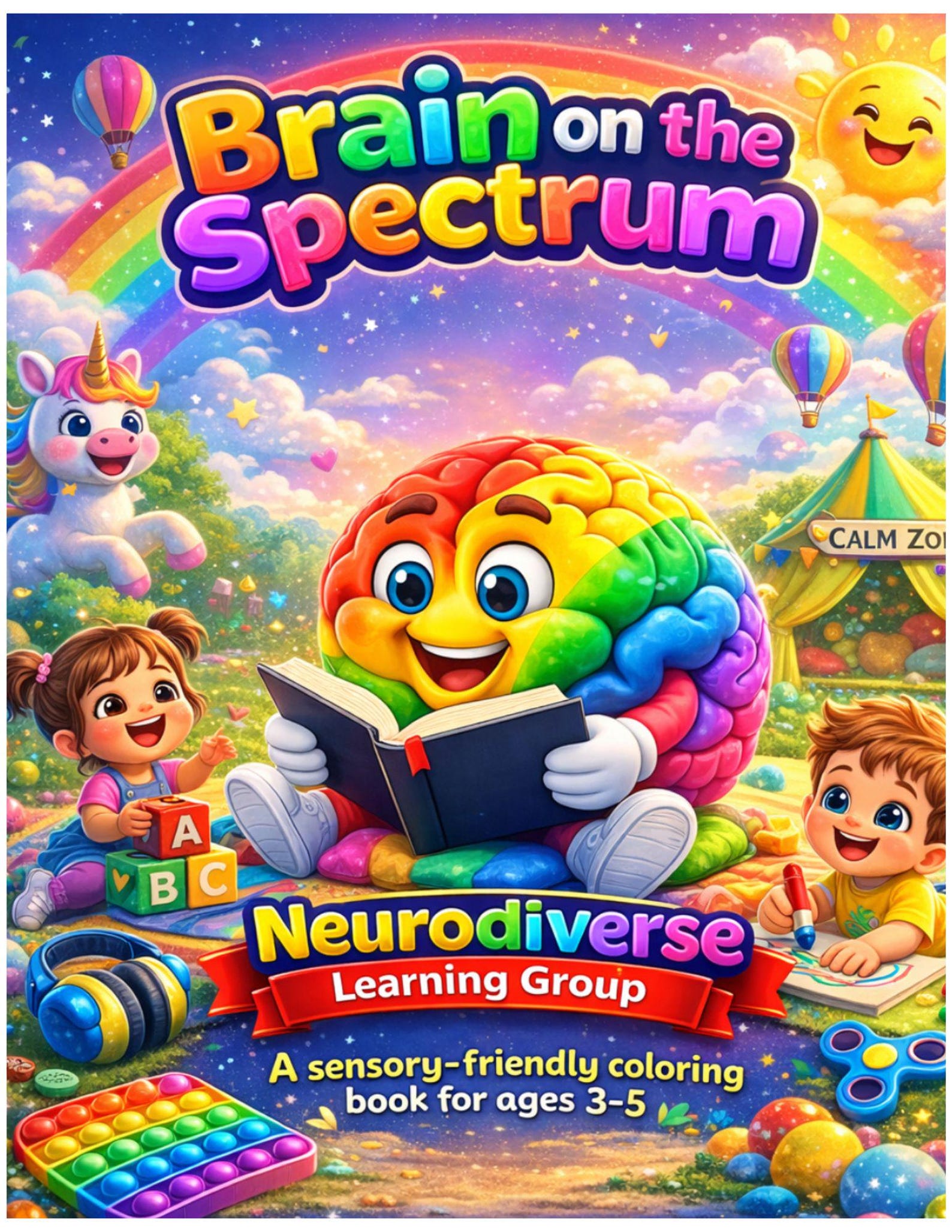 Brain on the Spectrum: A Calming Coloring Book for Kids on the Spectrum ...