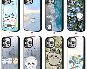 Custodia per iPhone Momonga Chiikawa Manga per iPhone 11 12 13 14 15 16 17 Pro Max Plus Air Cover protettiva personalizzata per telefono #F