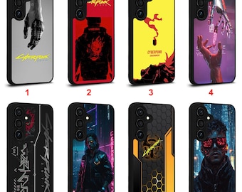 Custodia per Samsung Galaxy S22 S23 S24 S25 S26 Plus Ultra Note 10 20 Z Fold Flip Series con tema Cyberpunk 2077 #C