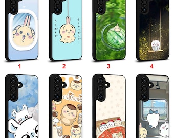 Custodia per telefono Samsung Galaxy S22 S23 S24 S25 S26 Plus Ultra Note 10 20 Z Fold Flip Series personalizzata con Momonga Chiikawa Manga #G