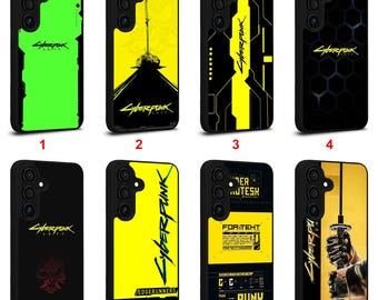 Custodia per Samsung Galaxy S22 S23 S24 S25 S26 Plus Ultra Note 10 20 Z Fold Flip Series con tema Cyberpunk 2077 #A