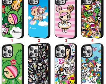 Custodia Tokidoki Kawaii per iPhone 11 12 13 14 15 16 17 Pro Max Plus Air, cover protettiva personalizzata per telefono #A