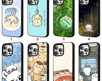 Custodia per iPhone Momonga Chiikawa Manga per iPhone 11 12 13 14 15 16 17 Pro Max Plus Air Cover protettiva personalizzata per telefono #G