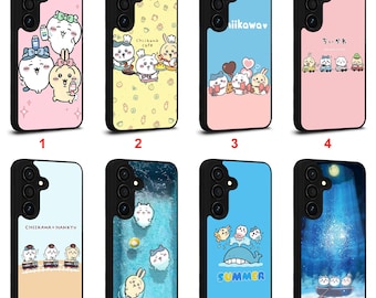 Cover per telefono Samsung Galaxy S22 S23 S24 S25 S26 Plus Ultra Note 10 20 Z Fold Flip Series personalizzata con Momonga Chiikawa Manga #D