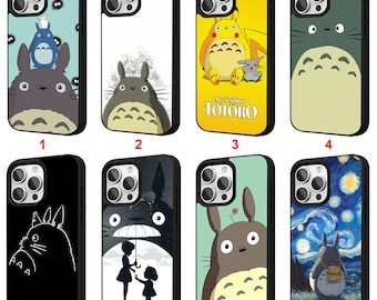 Custodia per iPhone Totoro My Neighbor Anime per iPhone 11 12 13 14 15 16 17 Pro Max Plus Air, custodia protettiva personalizzata #B