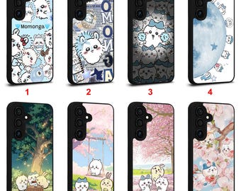 Custodia per telefono Samsung Galaxy S22 S23 S24 S25 S26 Plus Ultra Note 10 20 Z Fold Flip Series personalizzata con Momonga Chiikawa Manga #A