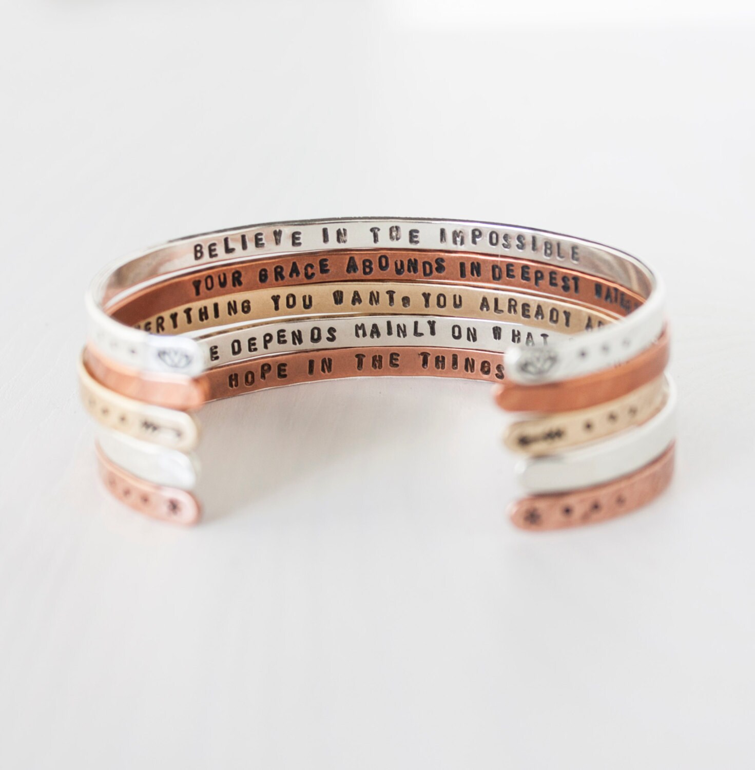 Personalized bracelet. Personalized gift. Inspirational Etsy
