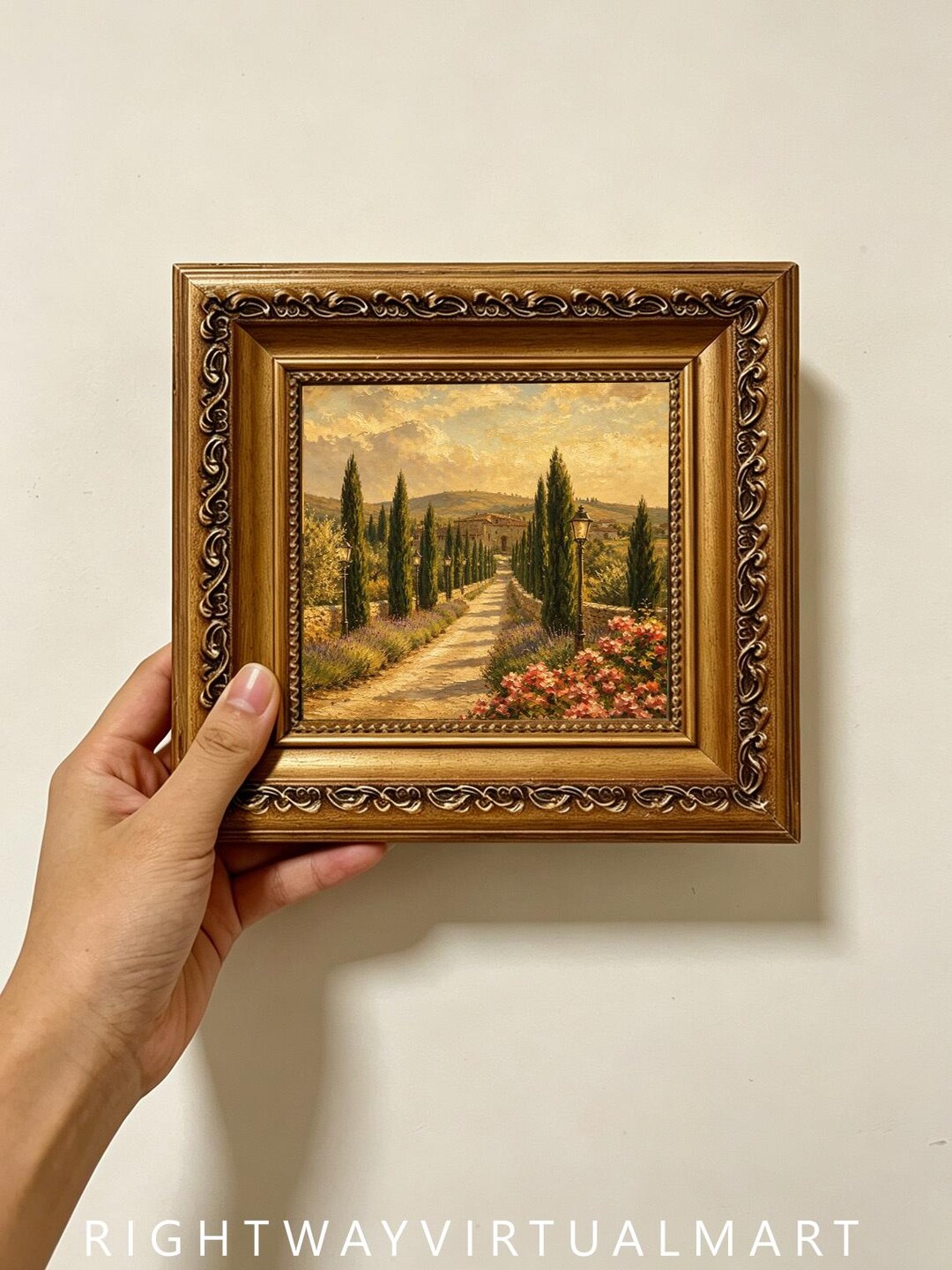 Cypress Flower Lane Art Restaurant Wall Decor Custom Oil Painting From ...